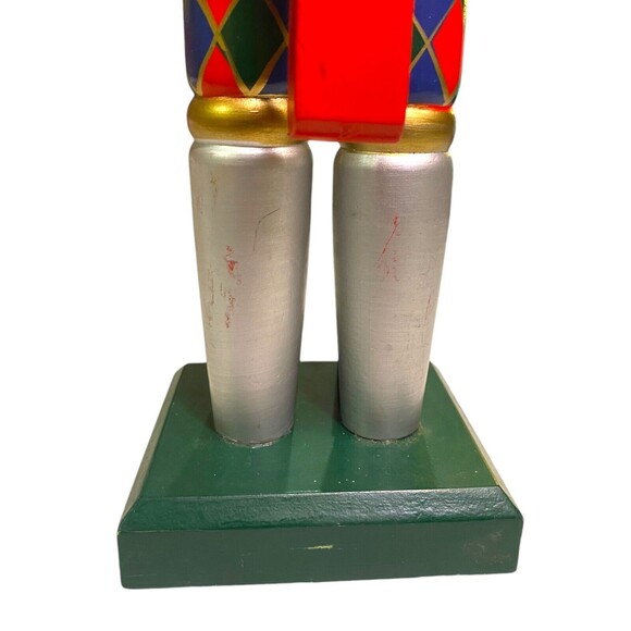 Wooden Court Jester Nutcracker Christmas Holiday Multicolor *READ* - Picture 10 of 13